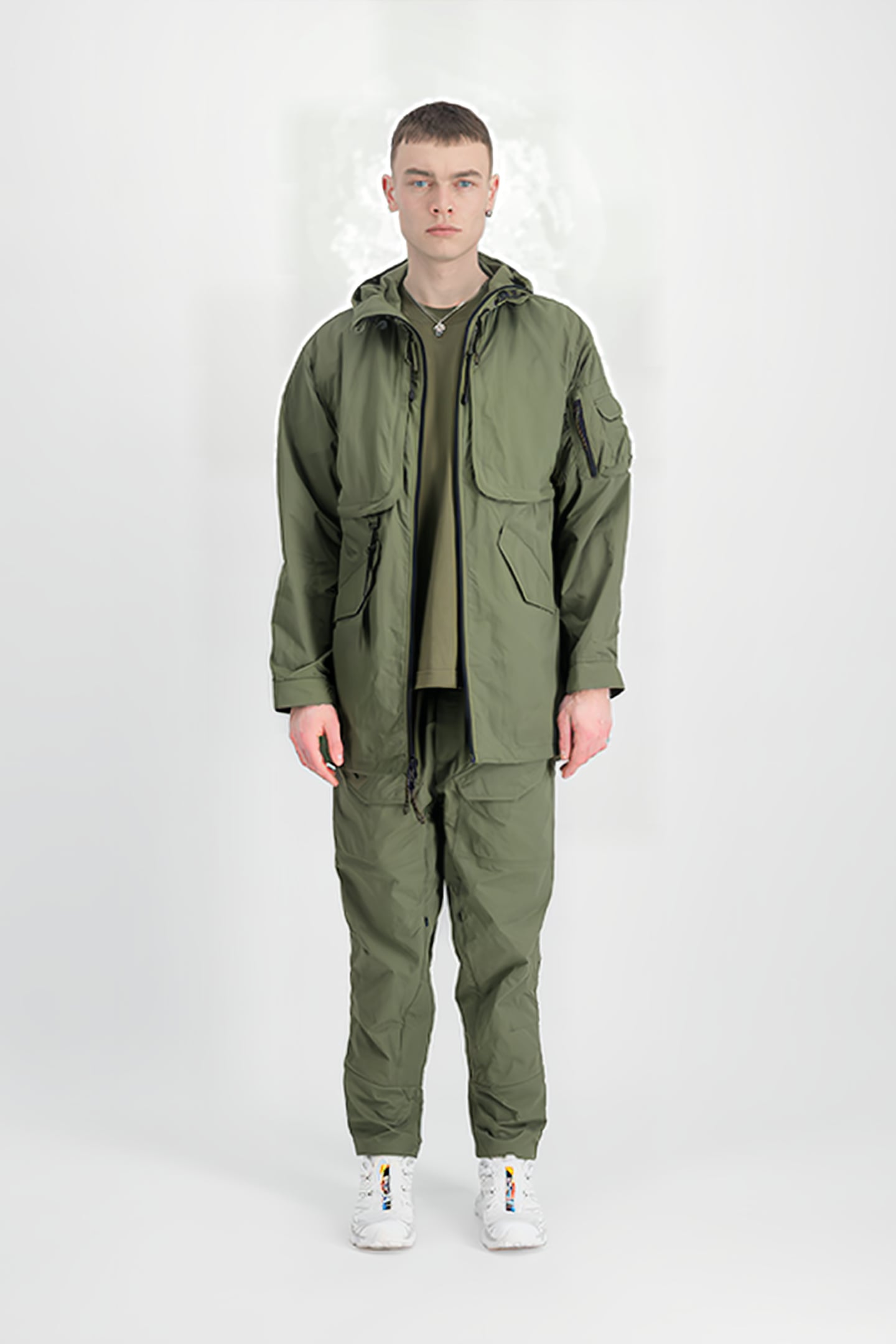UTILITY FISHTAIL JACKET UV SAGE-GREEN 1