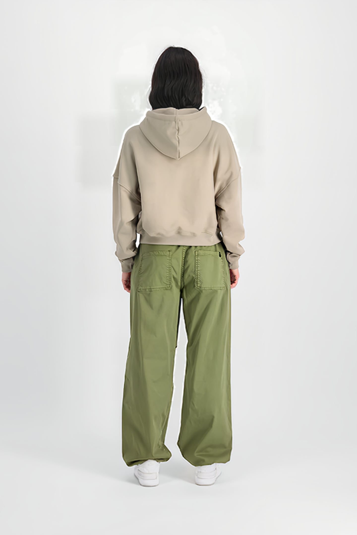 ALPHA ESSENTIALS RL HOODIE VINTAGE SAND 2