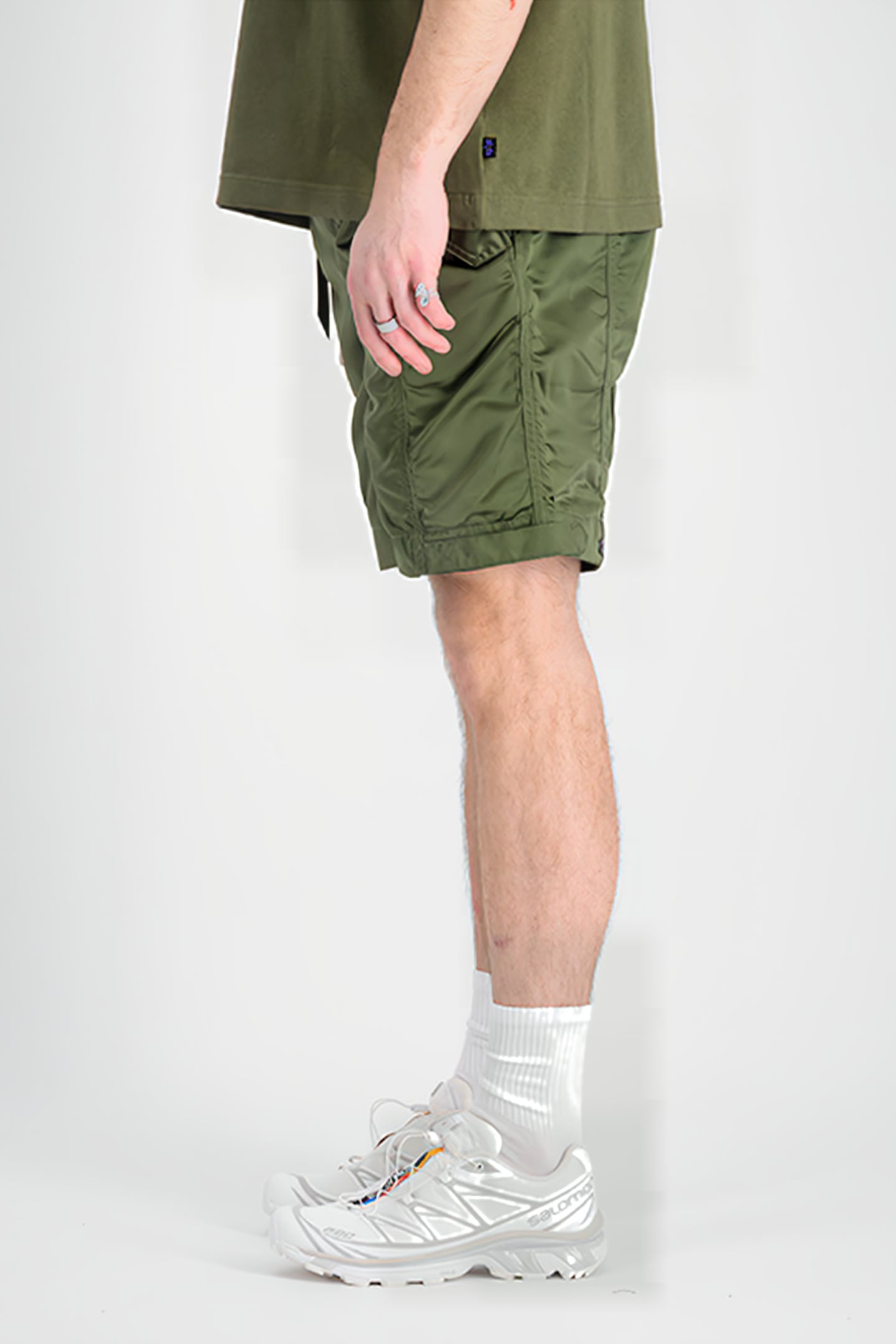 NYLON SHORT UV SAGE-GREEN 6