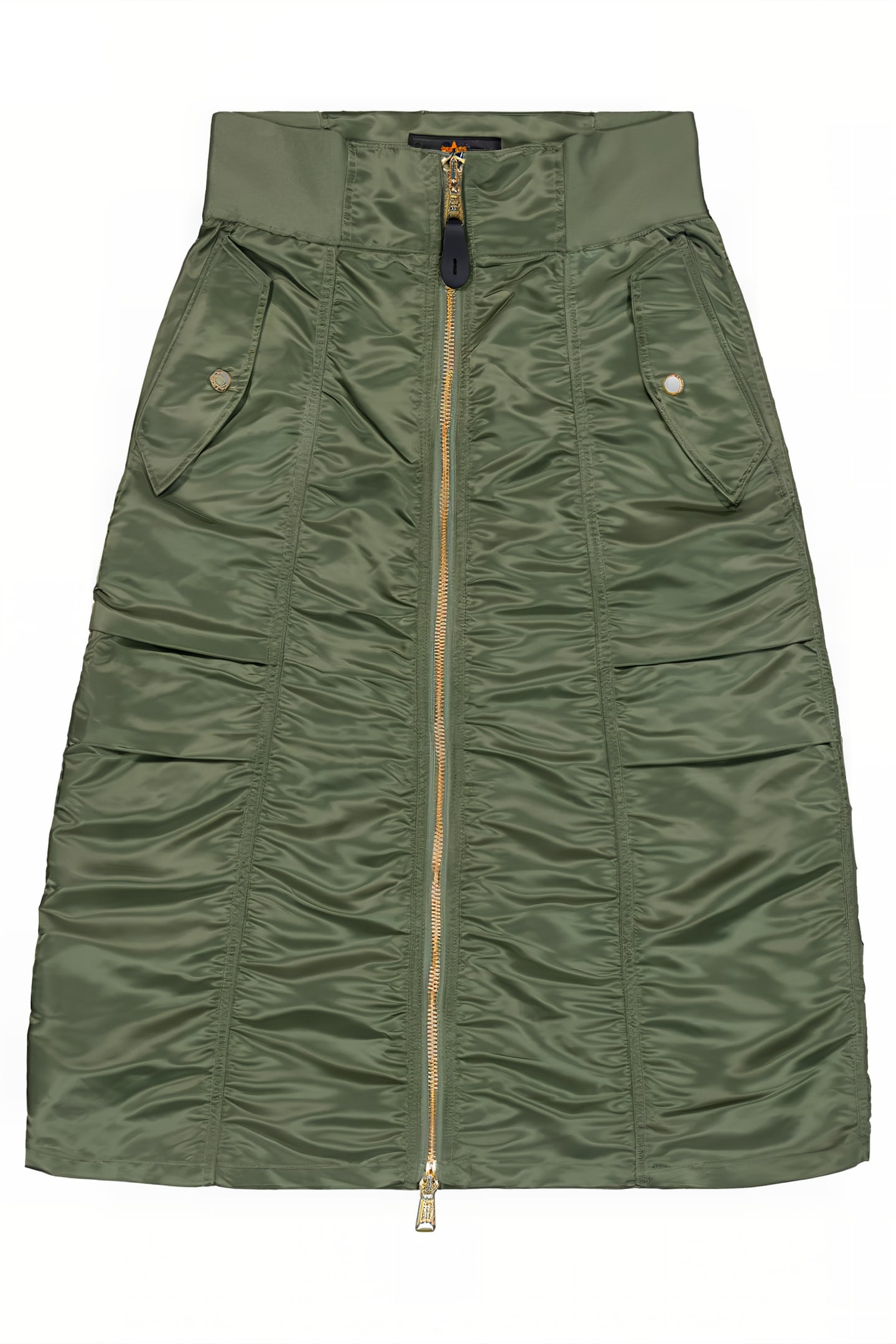 MA-1 MIDI SKIRT SAGE-GREEN 5