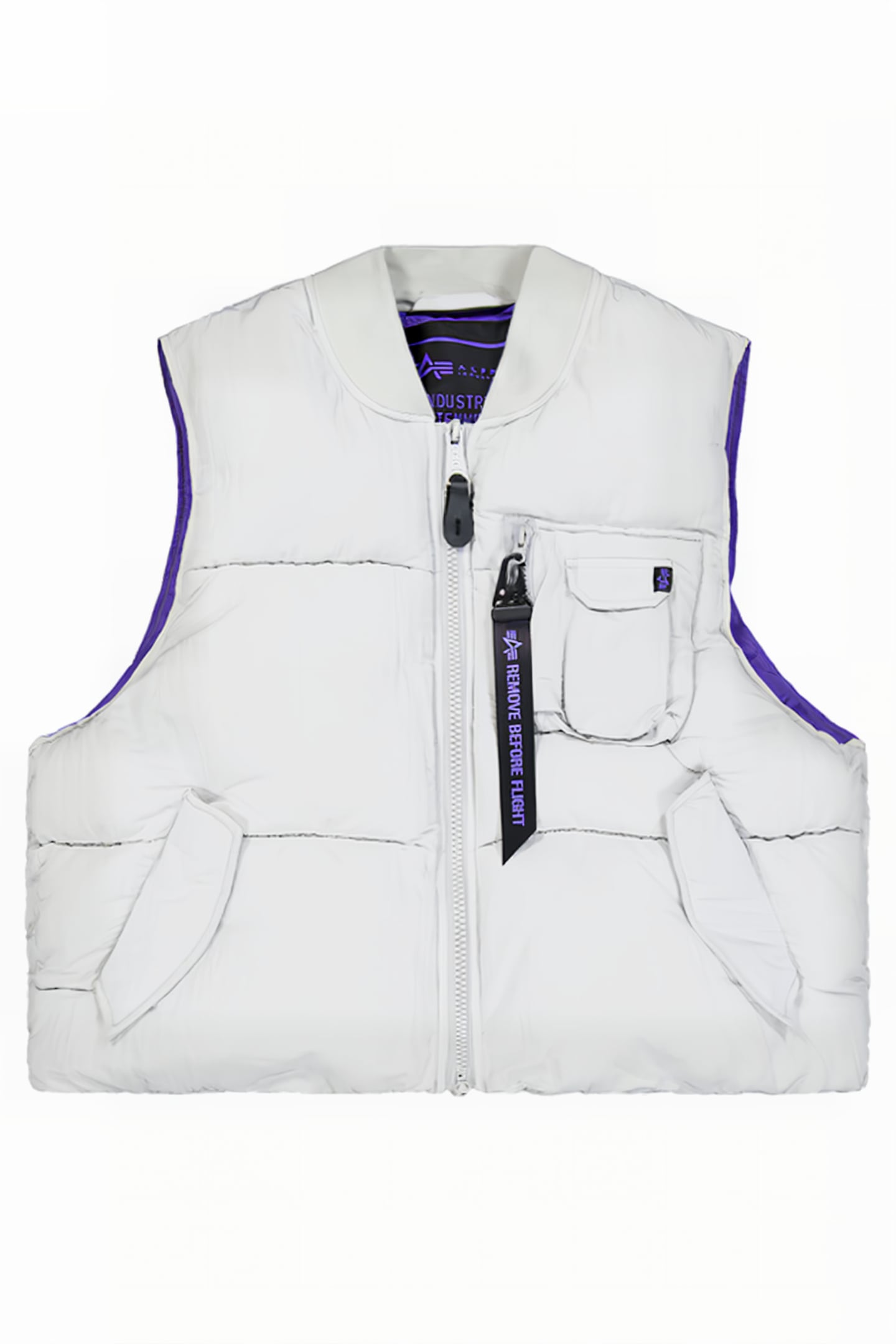 MA-1 PUFFER VEST UV PASTEL GREY 3