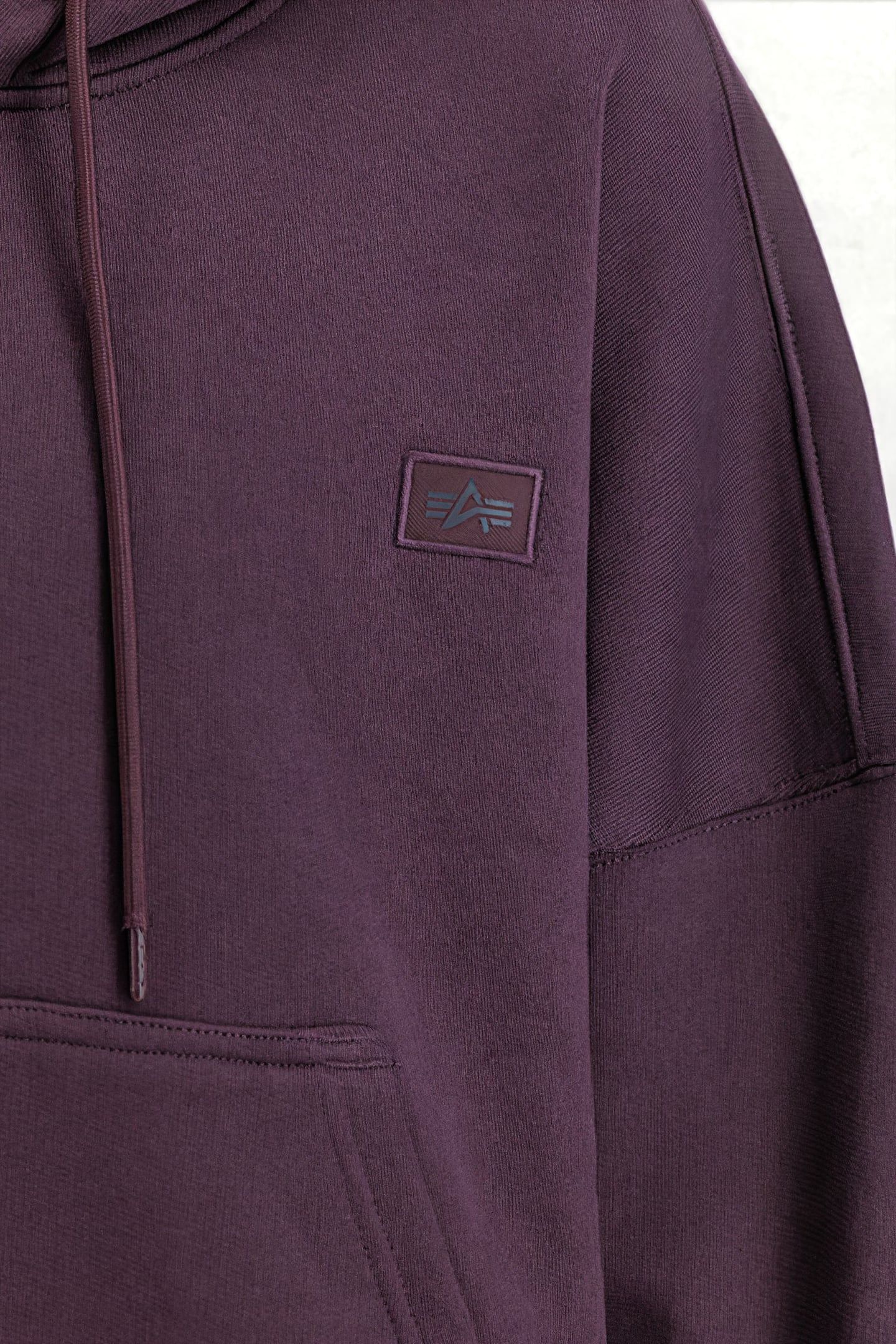 ALPHA ESSENTIALS RL HOODIE PLUM 4
