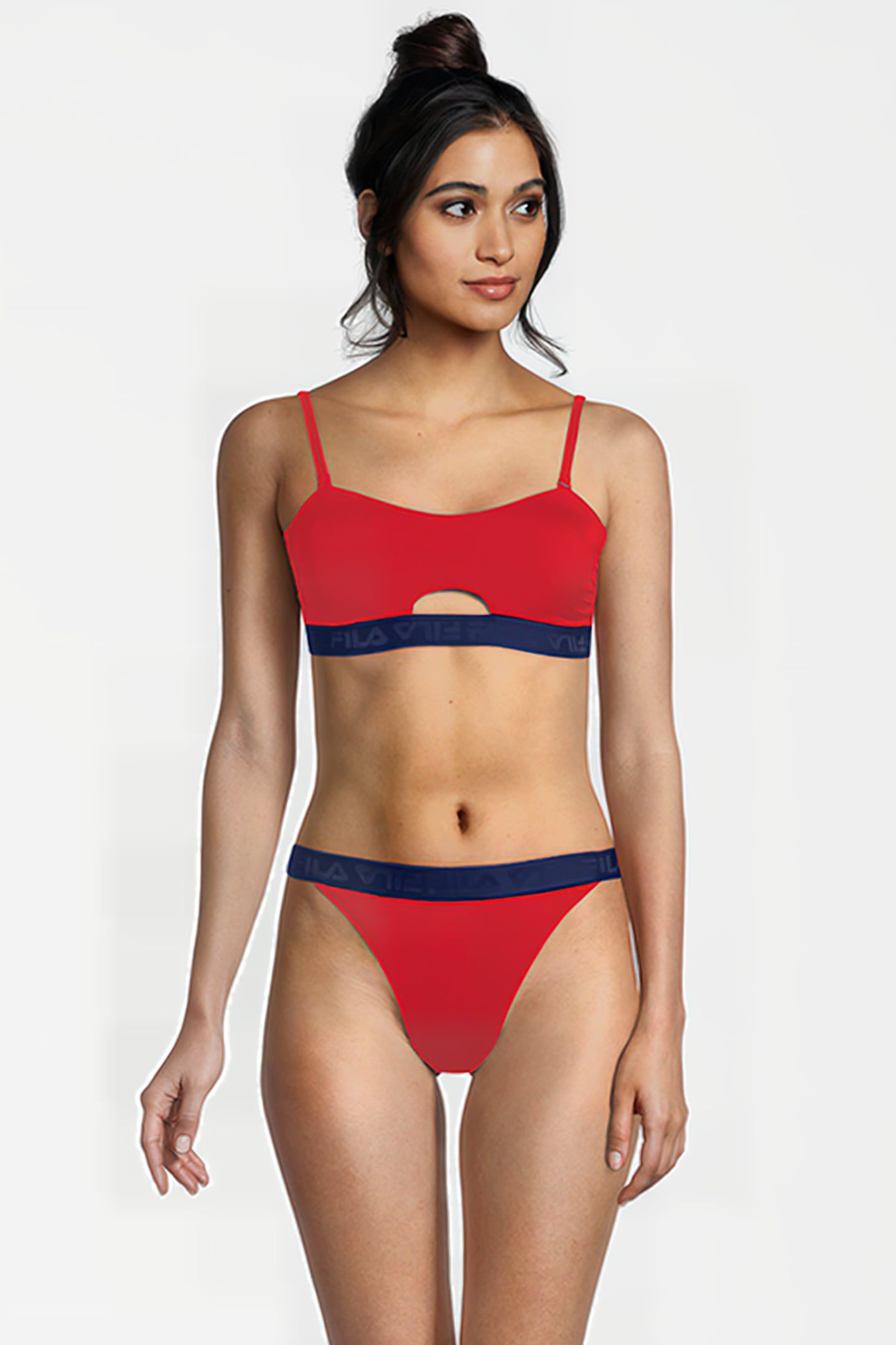 SANMING BANDEAU BIKINI TRUE RED 1