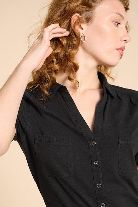 PENNY POCKET JERSEY SHIRT PURE BLACK 3