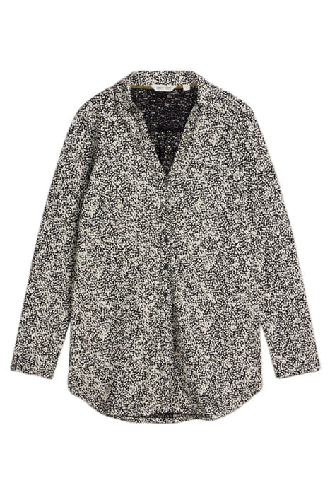 ANNIE LONGLINE SHIRT BLACK PRINT 3