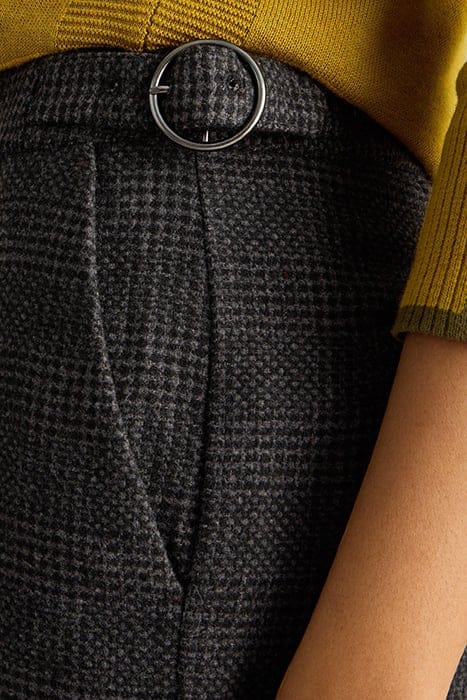UNA TWEEDY WIDE LEG TROUSER BLACK MULTI 5