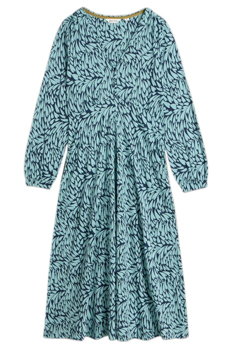 MEGAN JERSEY MIDI DRESS NAVY PRINT 3