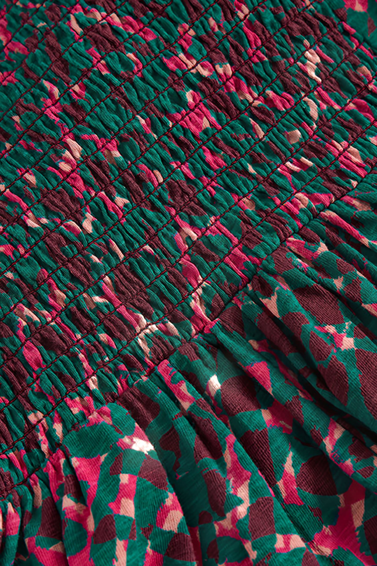 MAEVA JERSEY DRESS TEAL PRINT 6