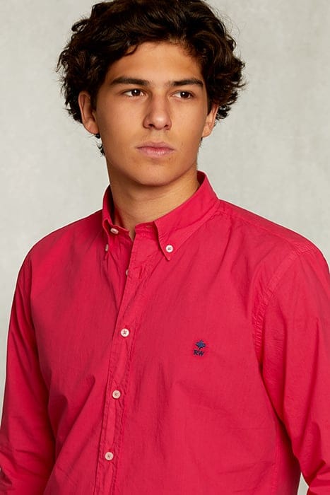 CUSTOM FIT POPLIN SHIRT FLIRT PINK 4