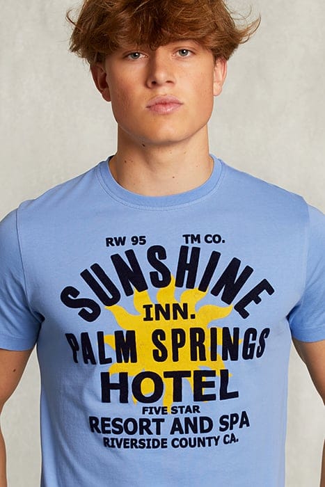 NORMAL FIT BASIC T-SHIRT NILE BLUE 4