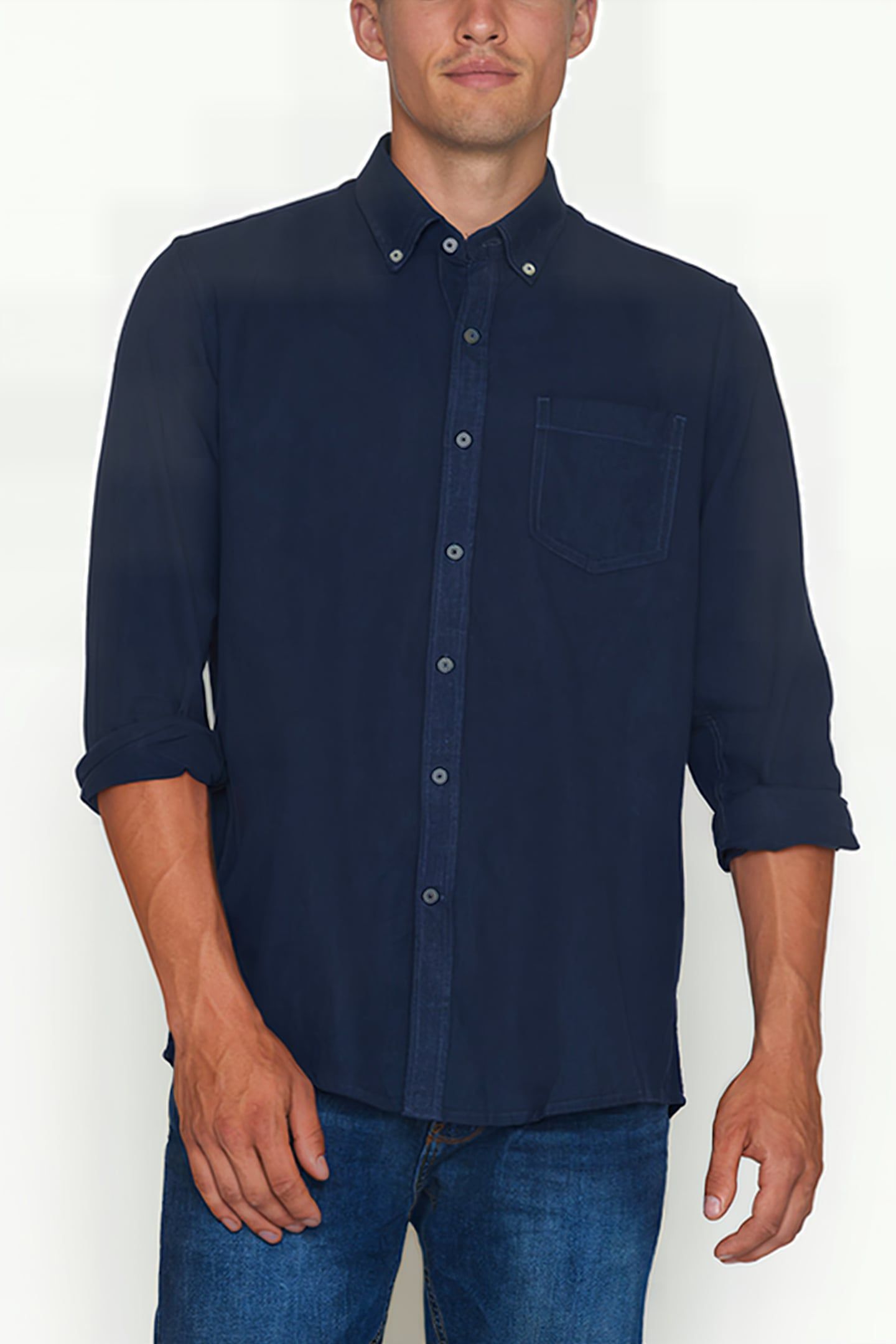 GIMOSI LINEN LOOK BLUE CAPTAIN 1
