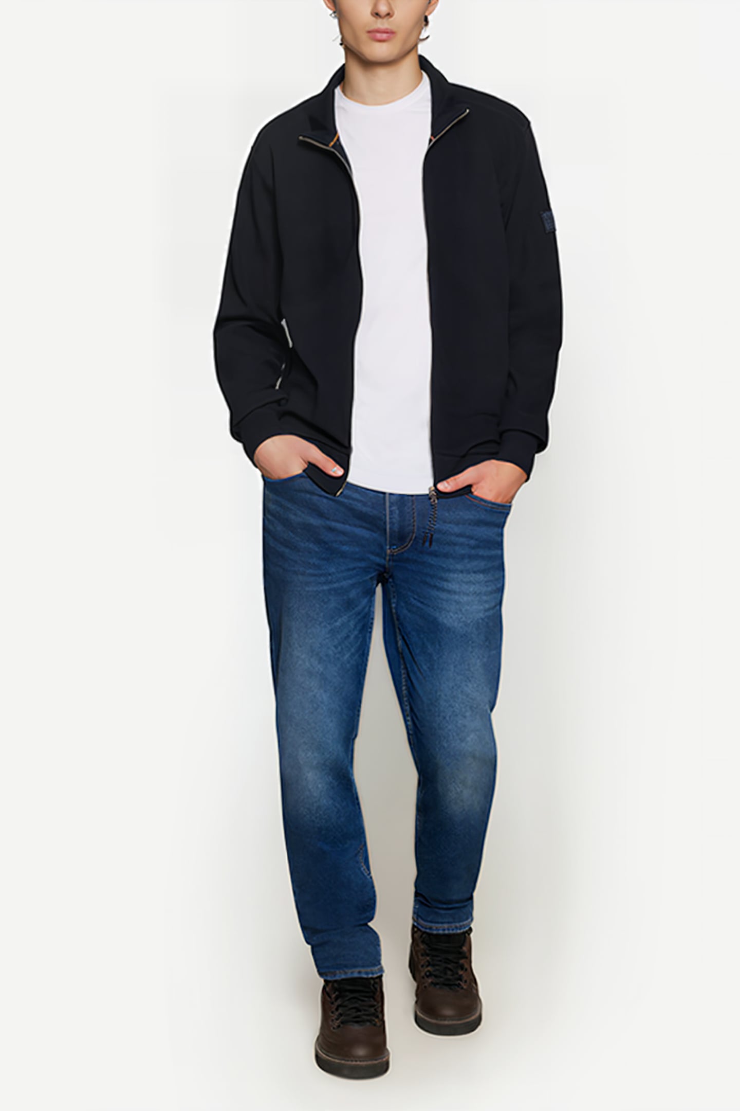 KRISTOFFSI STRUCTURE CARDIGAN DEEP MARINE 3