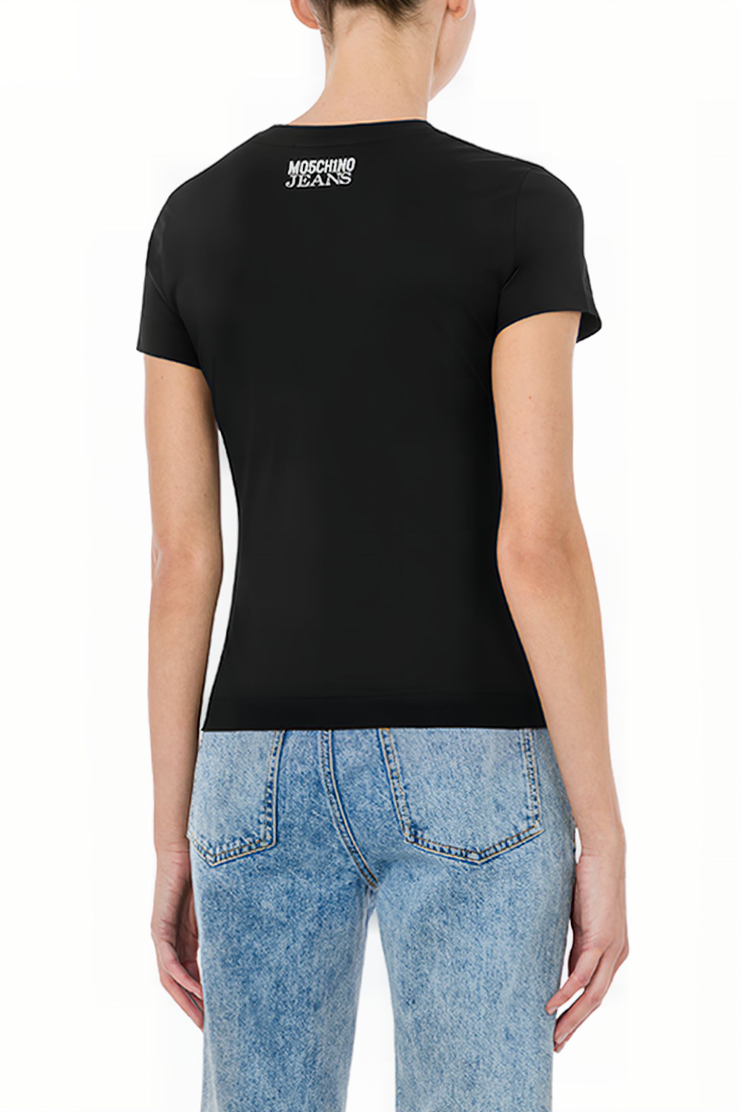 PEACE SYMBOL JERSEY T-SHIRT BLACK 2