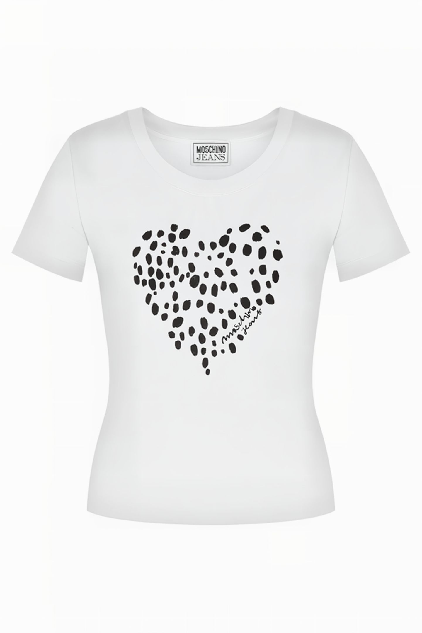 LEOPARD HEART JERSEY T-SHIRT WHITE 3
