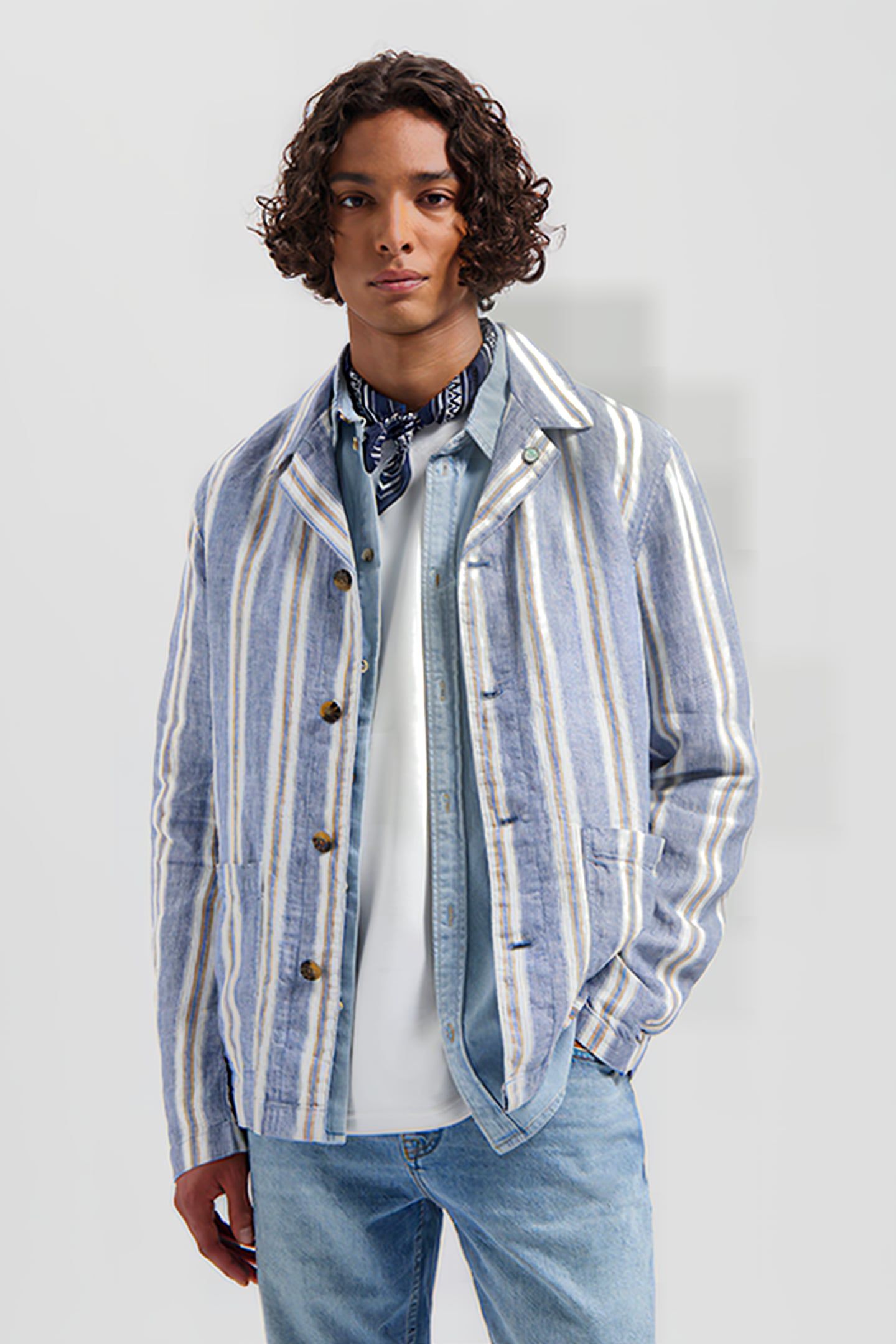 DS_HARLAN RAILWAY JACKET BLUE CHAMBRAY BLUE CHAMBRAY 1