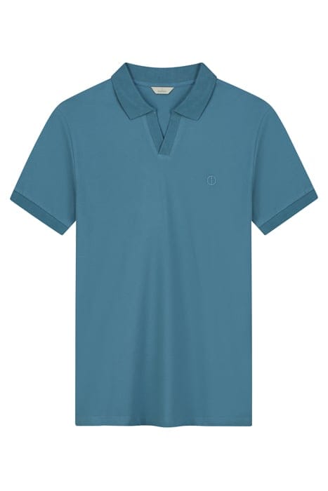 DS_BOWIE V- NECK POLO AEGEAN BLUE AEGEAN BLUE 3