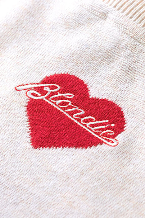BLONDIE INTARSIA PULLOVER ECRU MELANGE 8