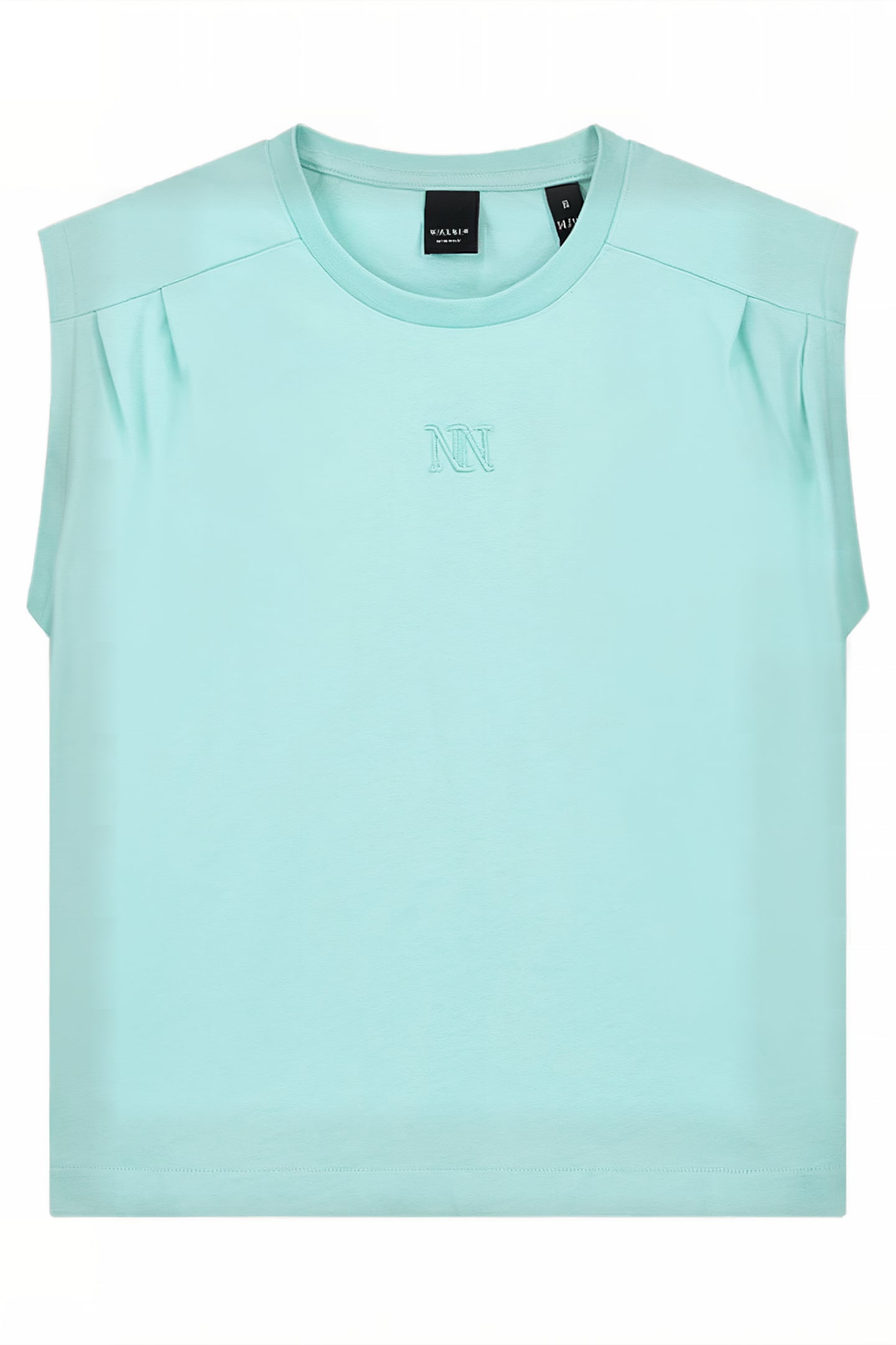 PLEAT T-SHIRT OCEAN MINT 1