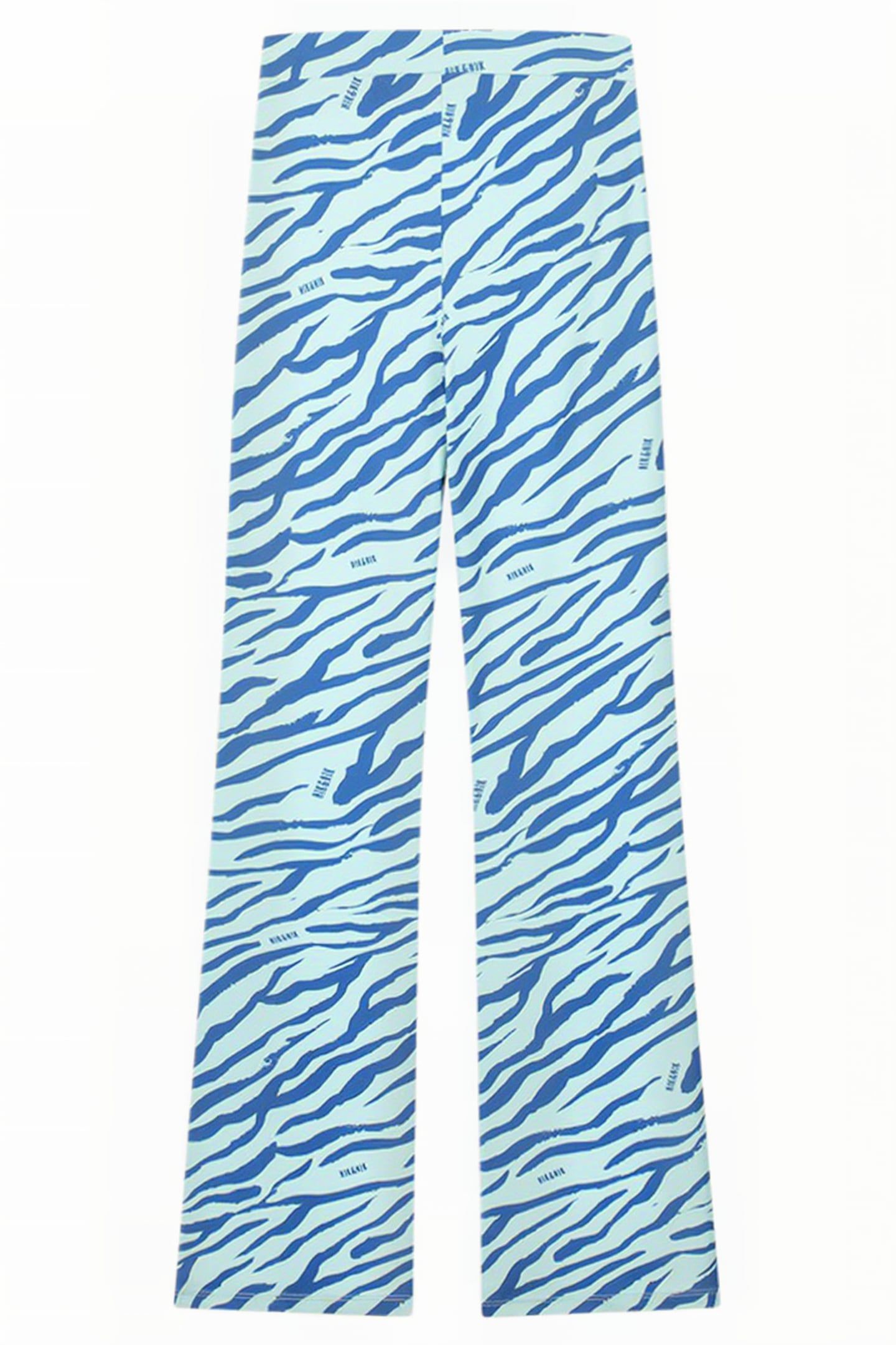 ZEBRA FLARED PANTS OCEAN MINT 3