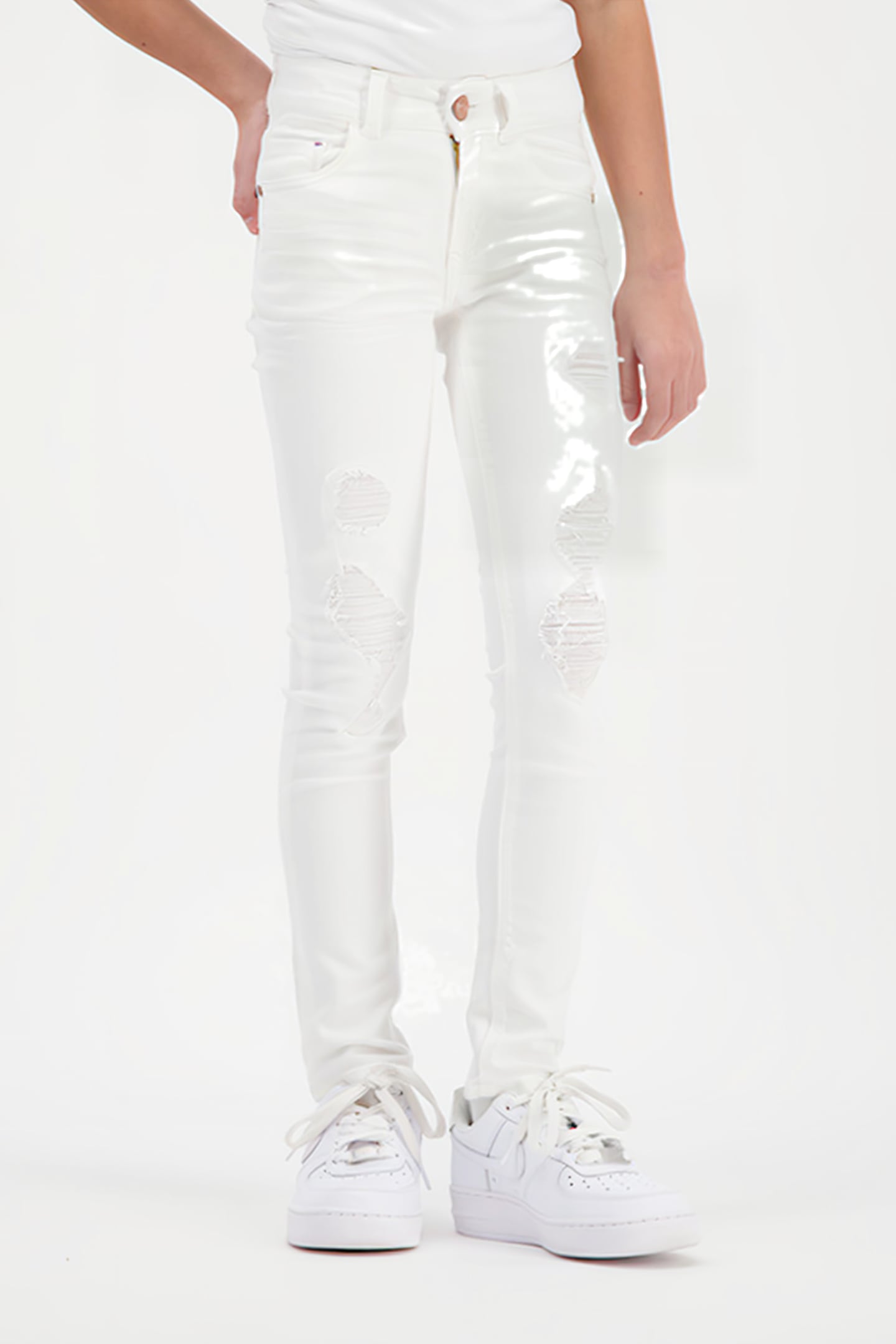 GIRLS CHELSEA JEANS WHITE 1