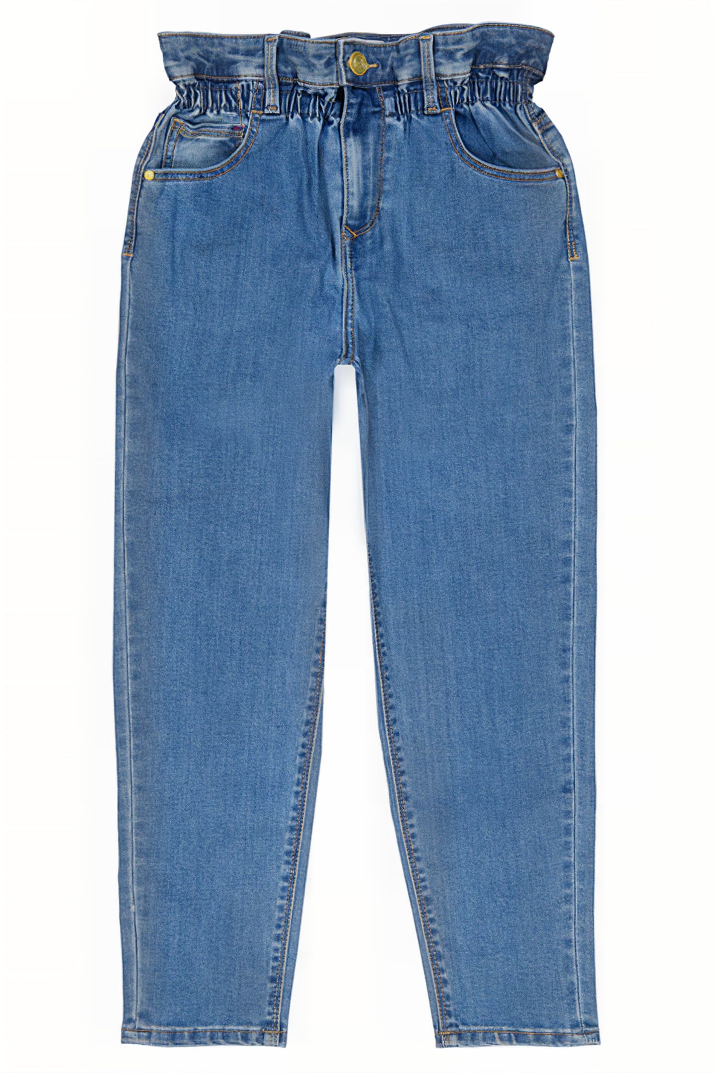 GIRLS DAKOTA JEANS MID BLUE STONE 5