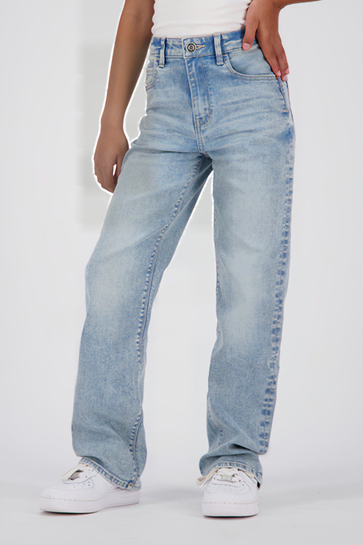 GIRLS MISSISSIPPI JEANS LIGHT BLUE STONE 1