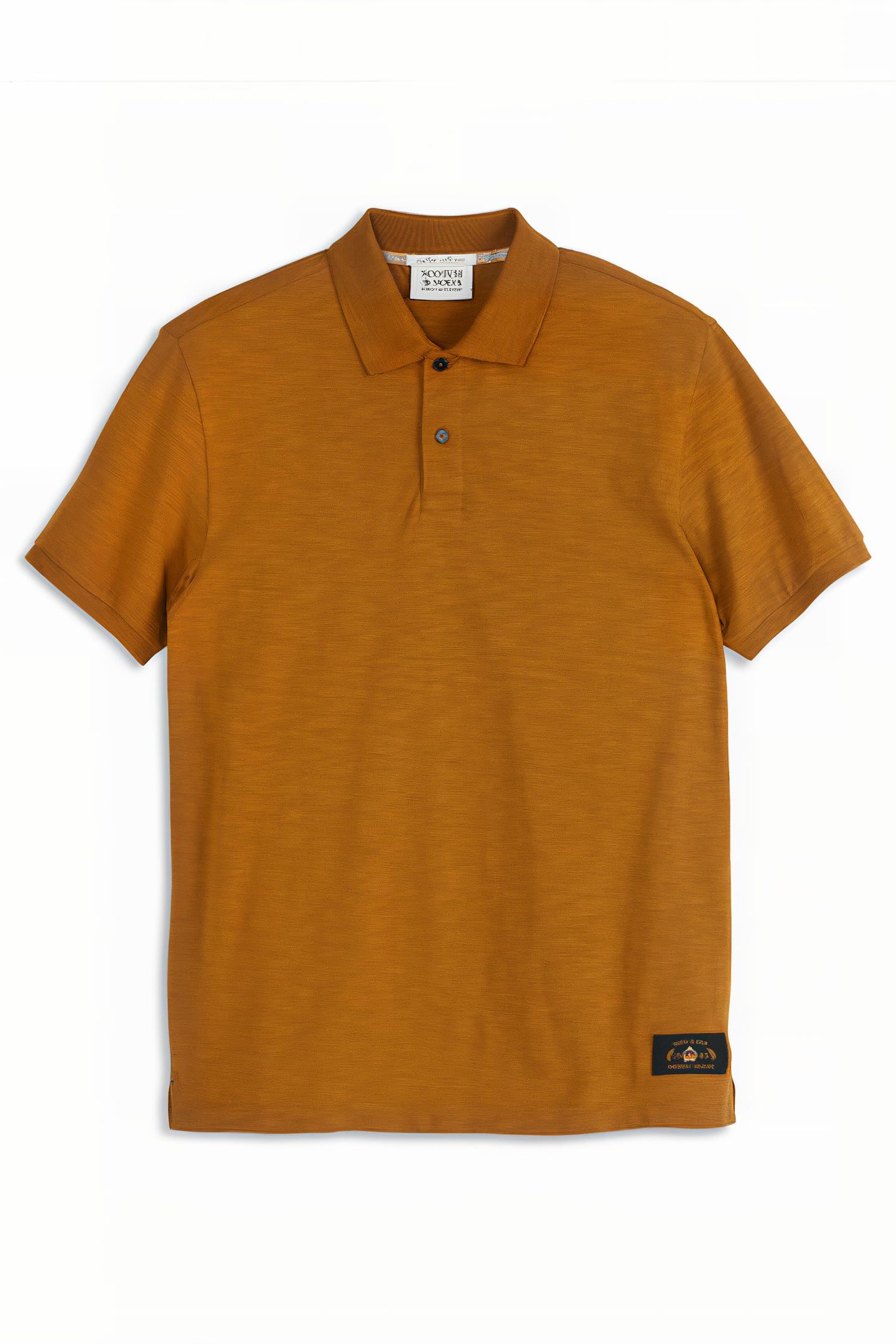 SLUB SS POLO GOLDEN RUST 1
