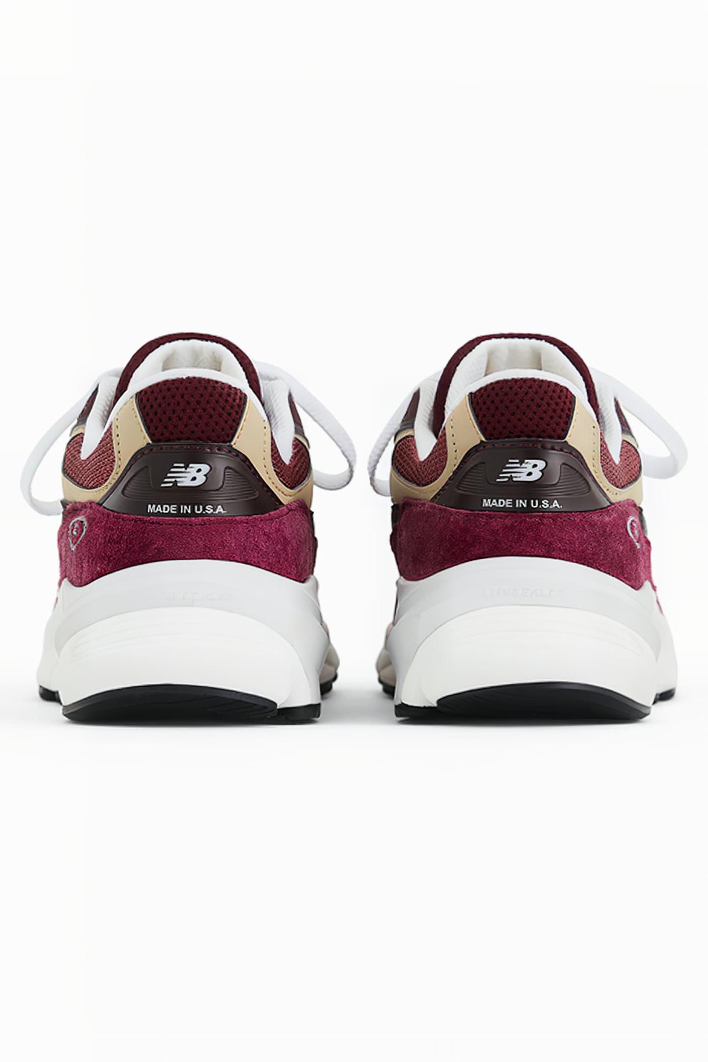 U990BT6 SNEAKERS IN BURGUNDY 4