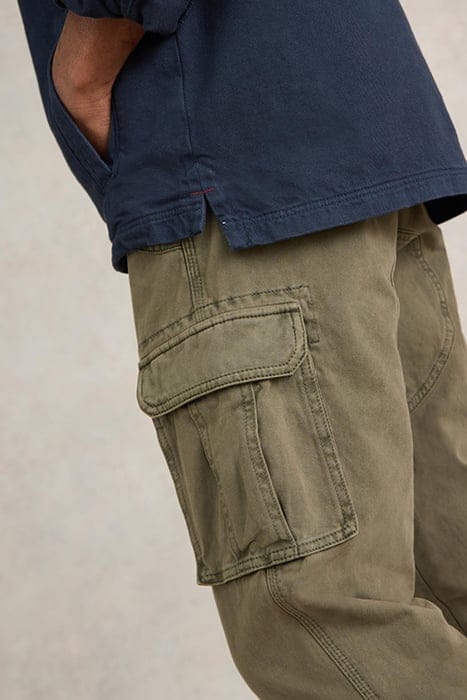 KEGWORTH ORGANIC CARGO TROUSER KHAKI GREEN 4