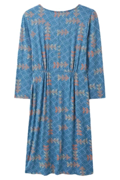 TALLIE ECO VERO JERSEY DRESS TEAL MULTI 3