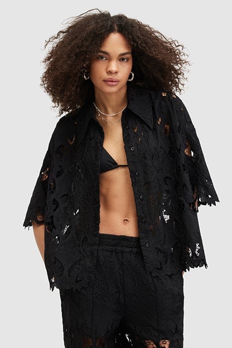 CHARLI EMB SHIRT BLACK 5