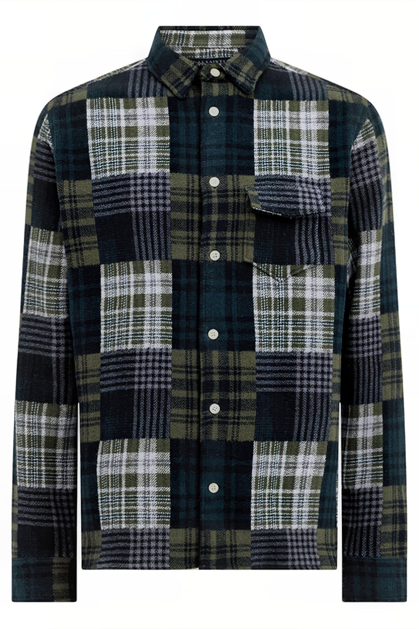 HOPTON LS SHIRT KHAKI GREEN 4