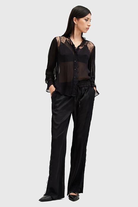 RORY LACE SHIRT BLACK 3