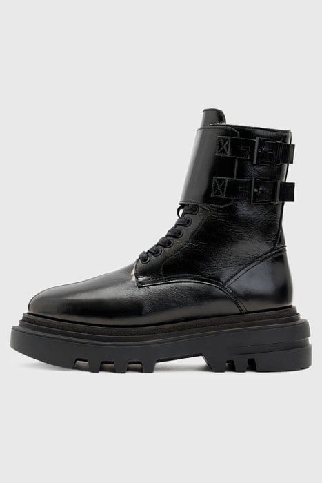 ZOE SHEARLING BOOT BLACK SHINE 1