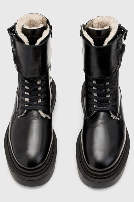 ZOE SHEARLING BOOT BLACK SHINE 3