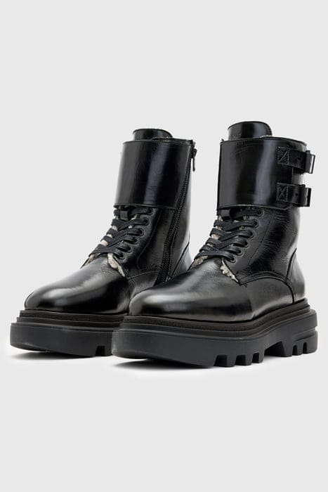 ZOE SHEARLING BOOT BLACK SHINE 2