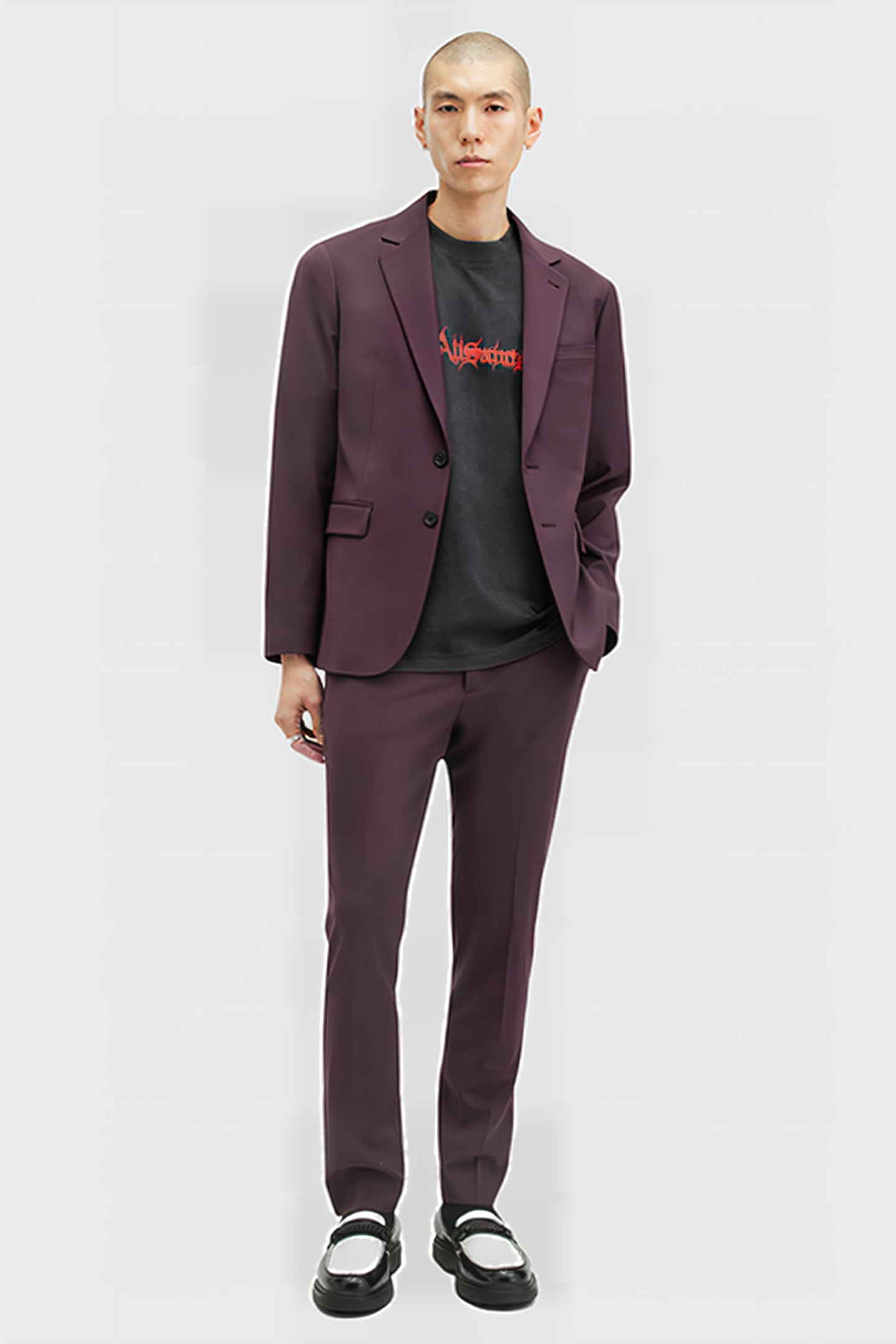LISLE TROUSER PORT PURPLE 3