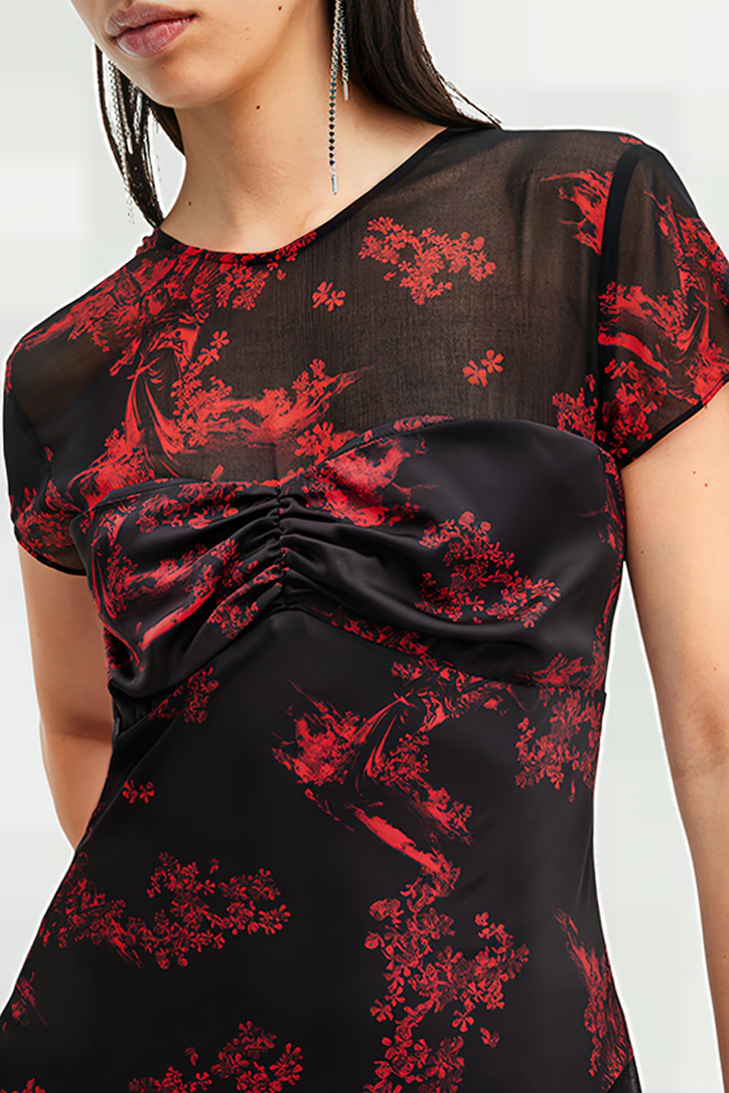 TASHA DRESS MARIA SIREN RED 6