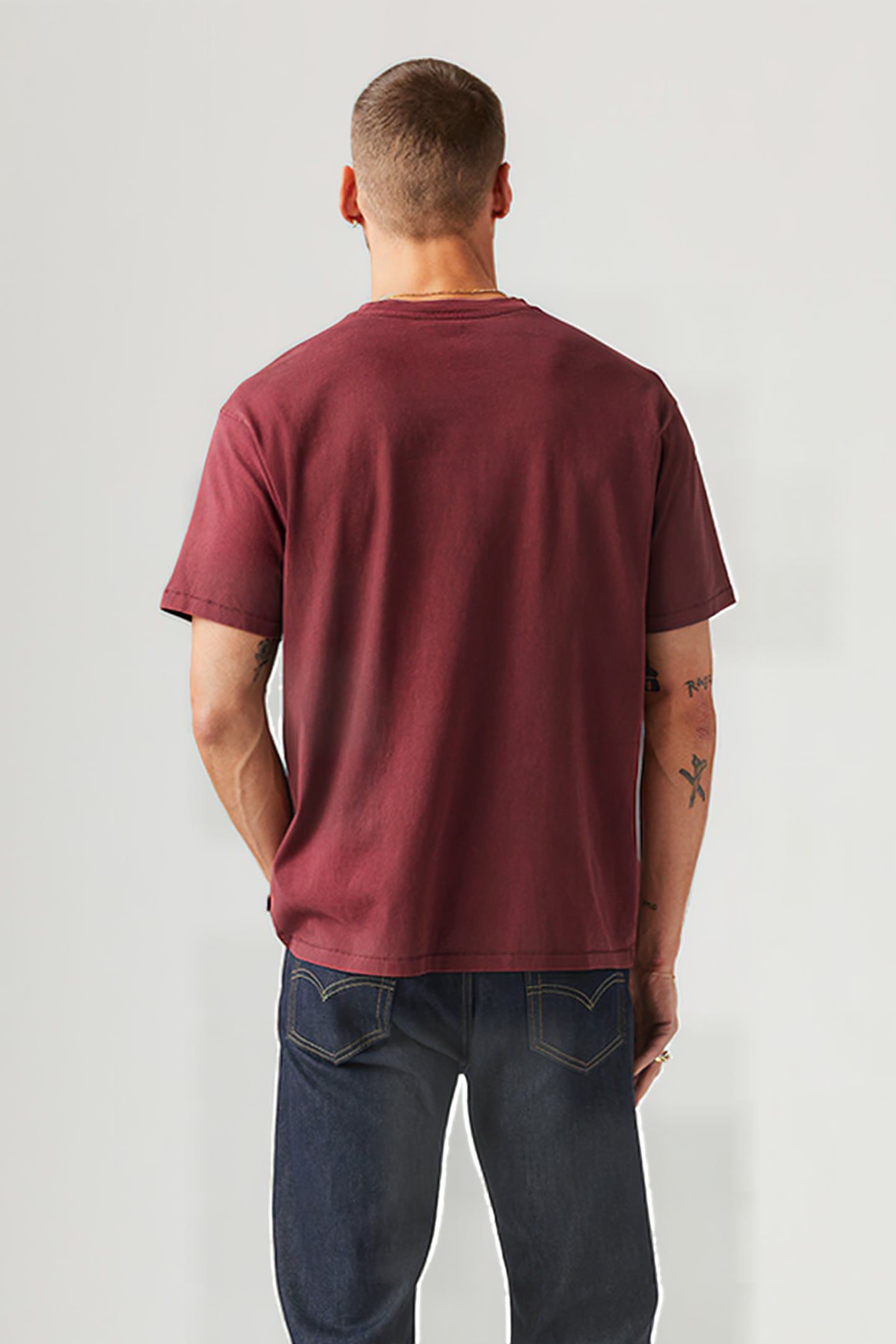 RED TAB VINTAGE TEE GARMENT DYE T CHOCOL 2