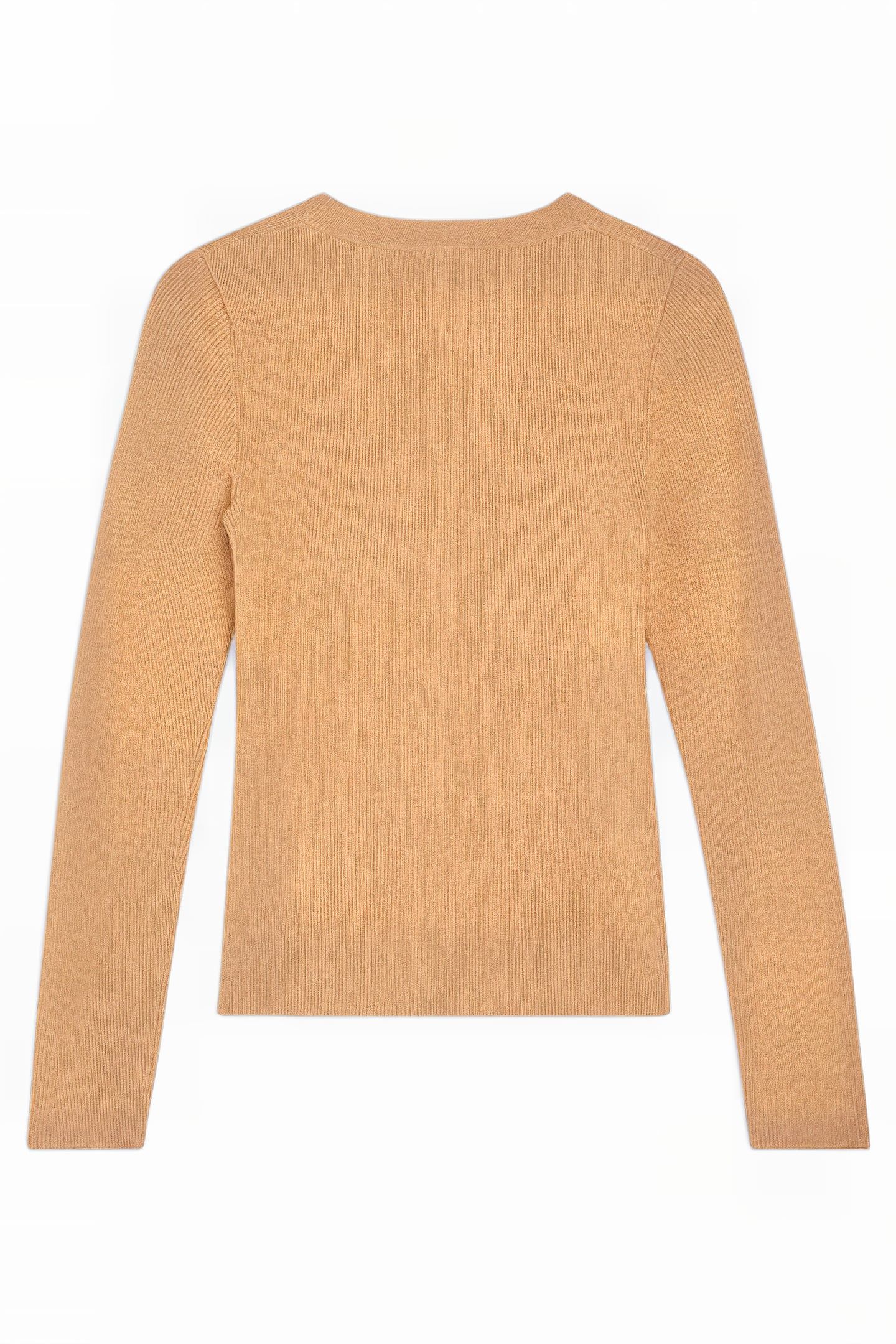 RIB CREW SWEATER TAN RIB 4