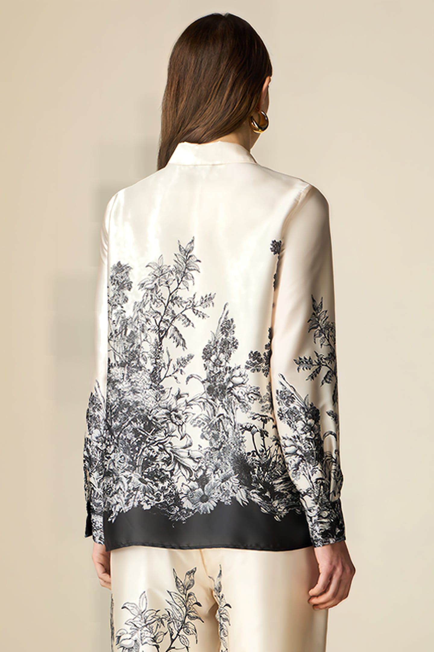 PATTERNED SATIN SHIRT WHITE 2