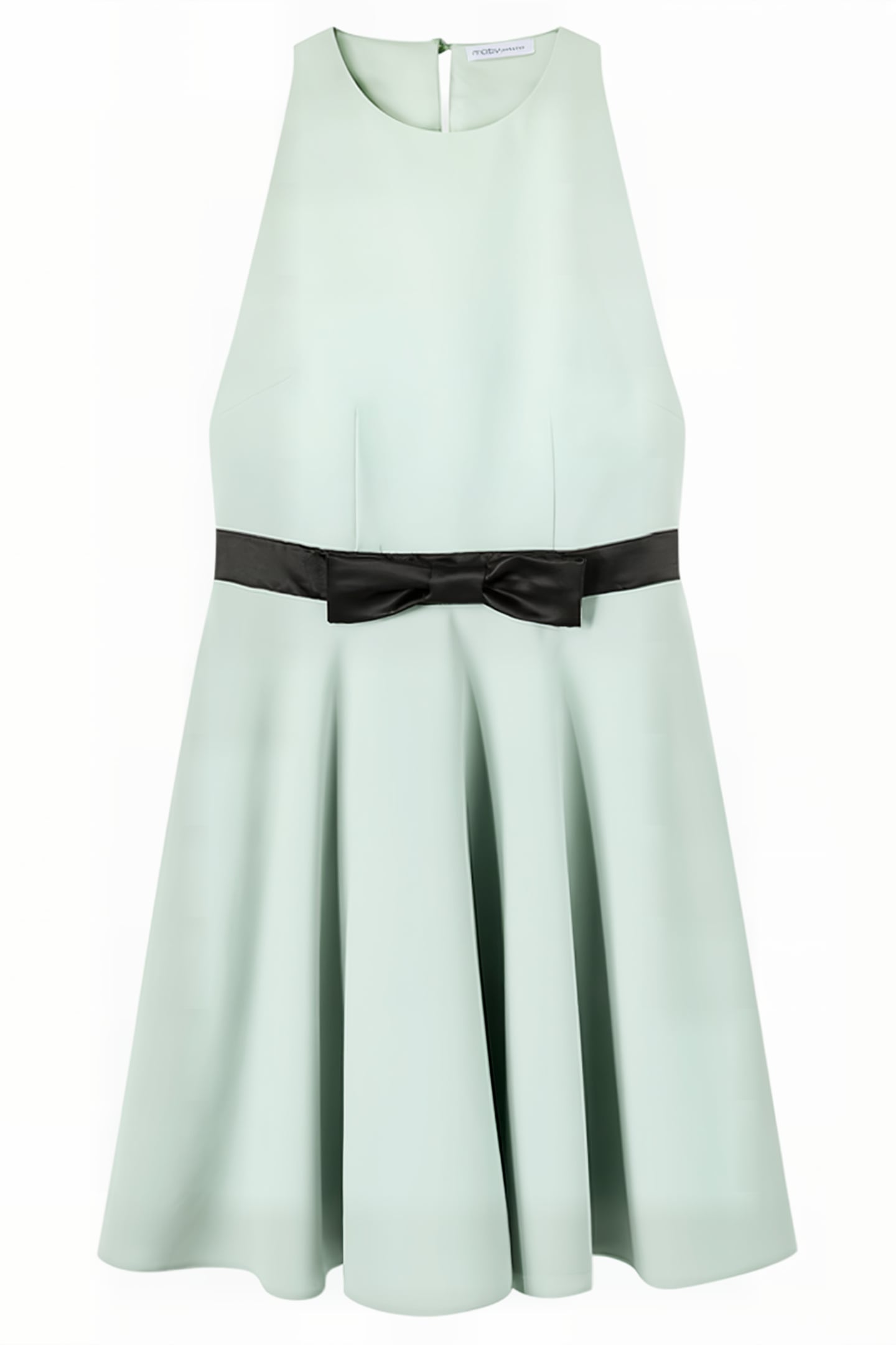 MINI DRESS WITH A BOW AT THE WAIST MULTICOLOR 4
