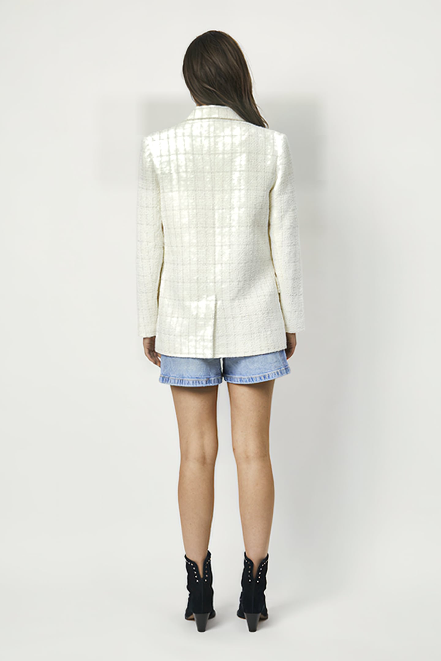 RENOIR BOUCLÉ BLAZER BUTTER CREAM 7