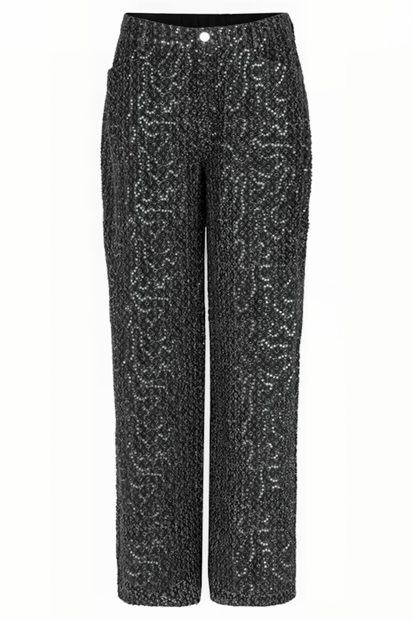 PHOEBE EMBELLISHED STRAIGHT JEANS WASHED BLACK 8