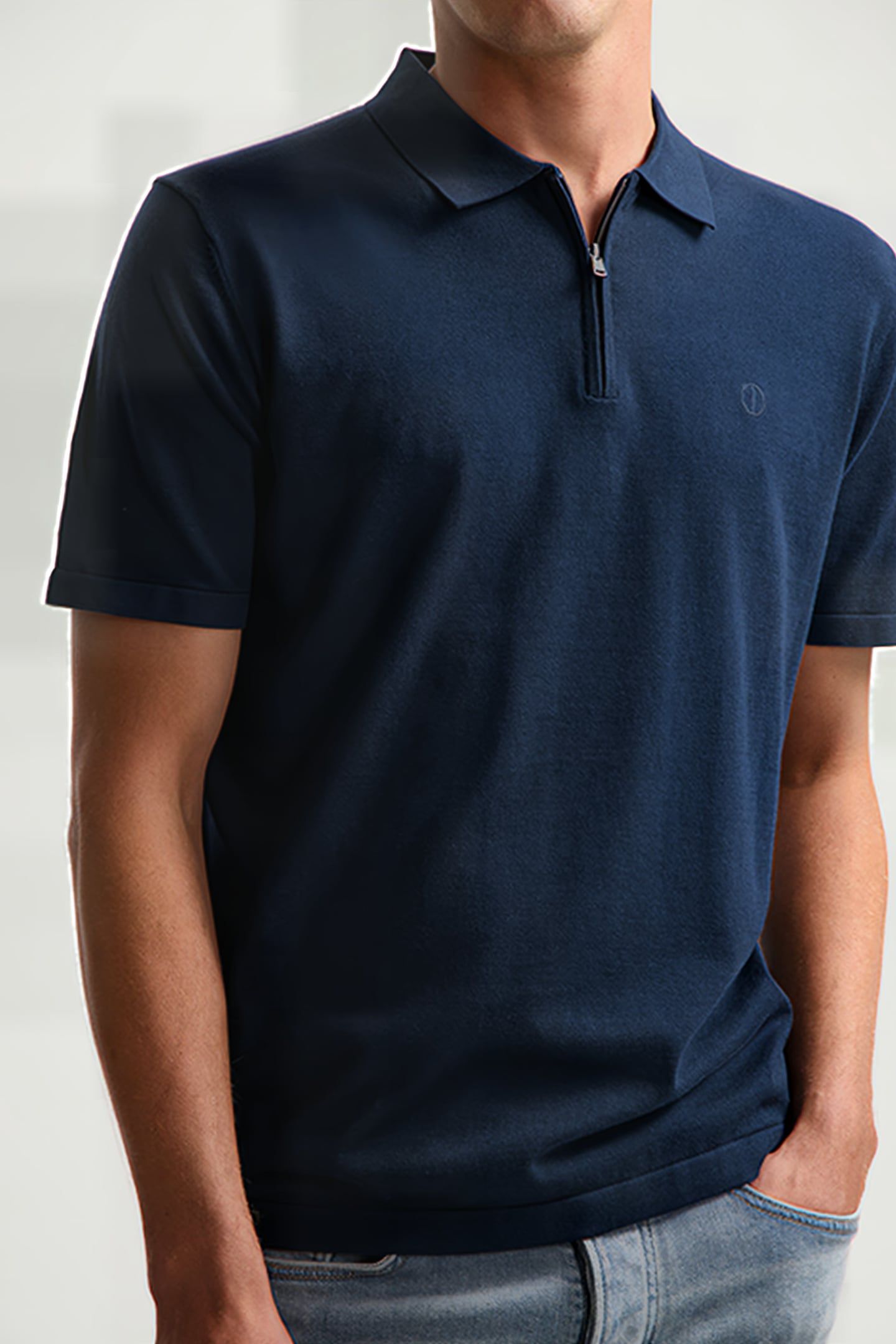 DS_DORIAN ZIP POLO DK. NAVY 5
