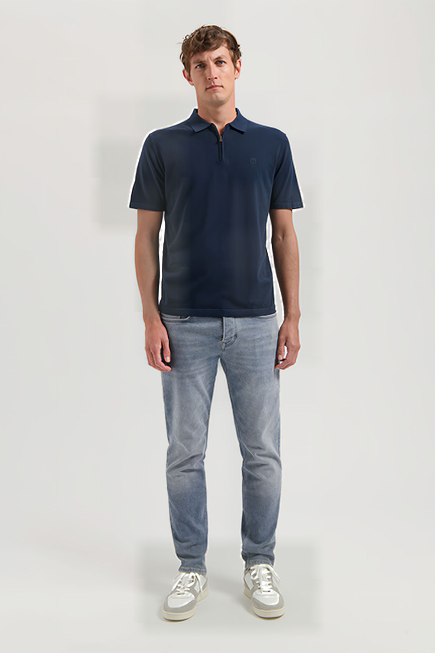 DS_DORIAN ZIP POLO DK. NAVY 3
