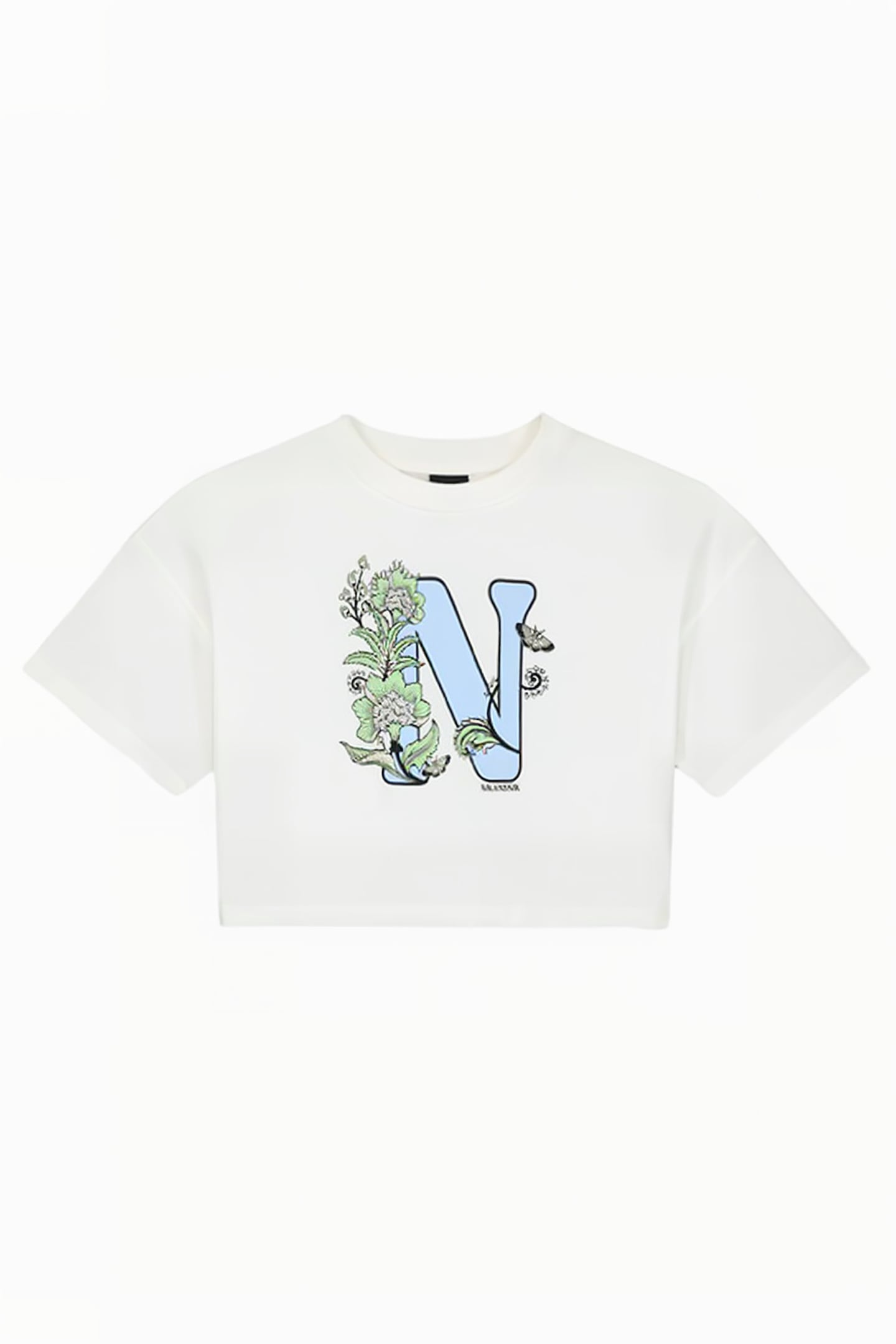 FLORAL N T-SHIRT ICE BLUE 1