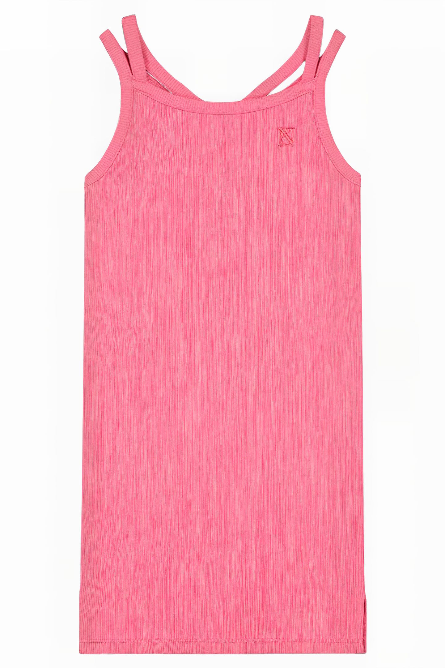 RIB DRESS LAUREL PINK 1