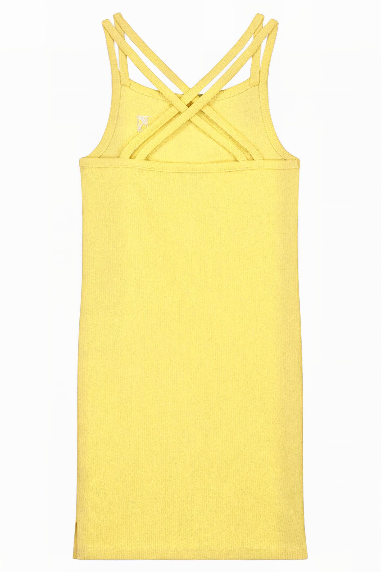 RIB DRESS SOFT YELLOW 2