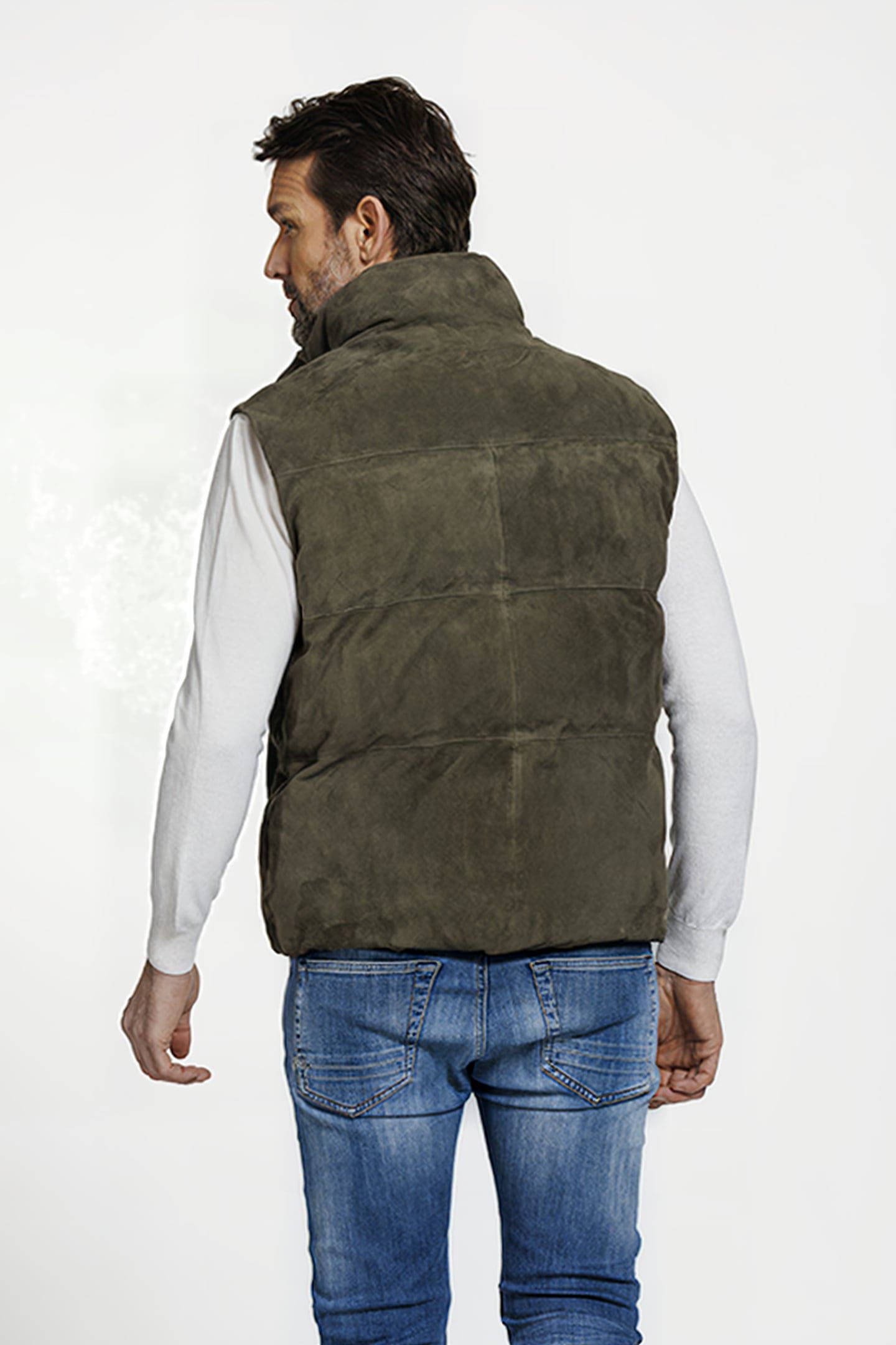 RICHARD BODYWARMER LIGHT ARMY GREEN 2